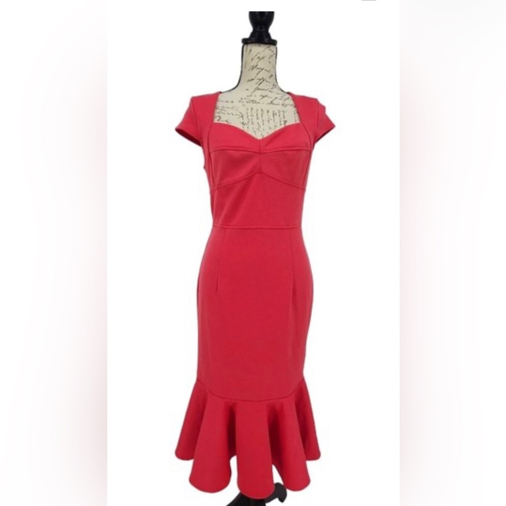 Venus Coral midi dress size 4